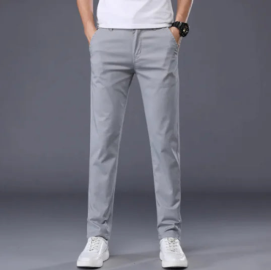 Sleek Slim-Fit Casual Pants