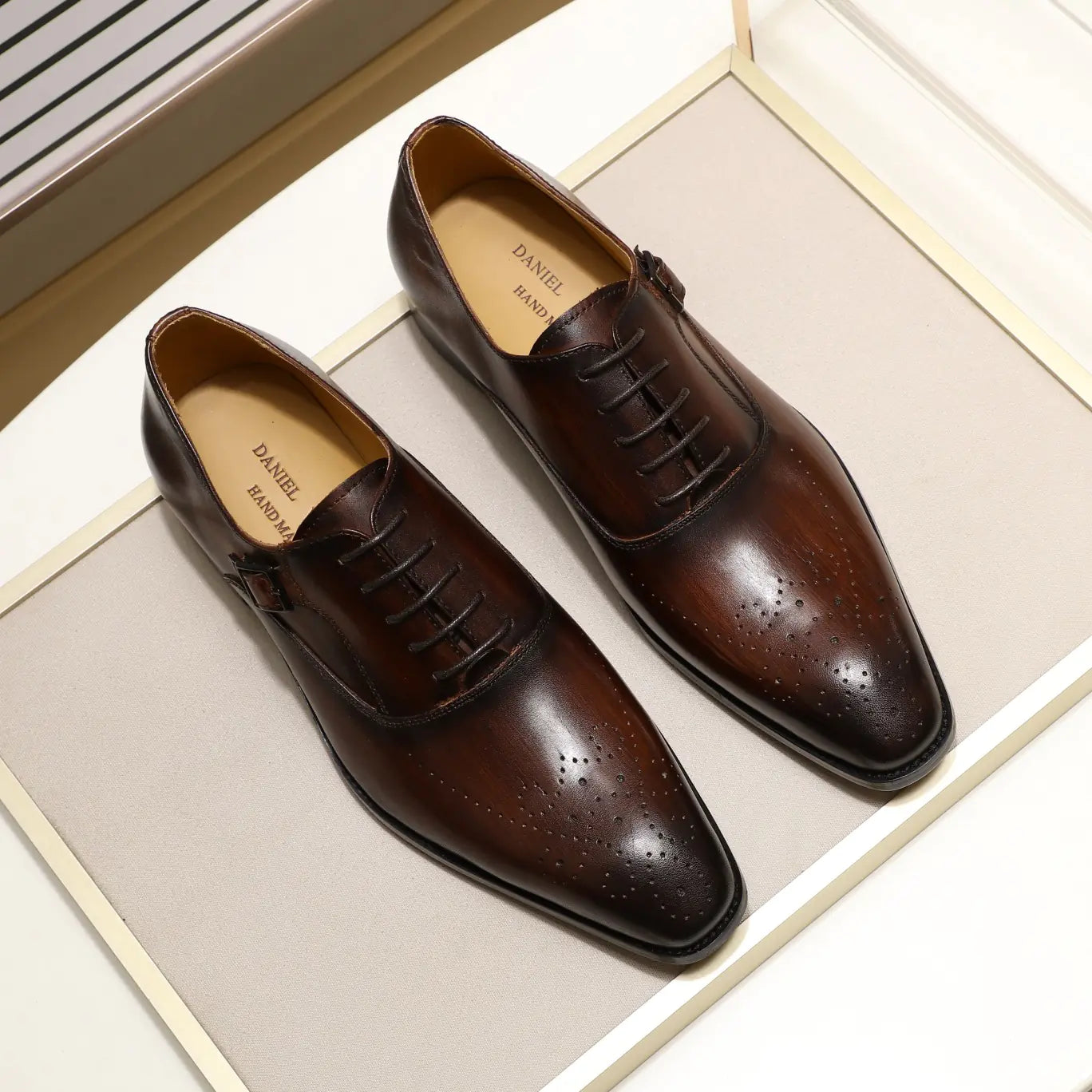Men's Business Oxford Leather Dress Shoes