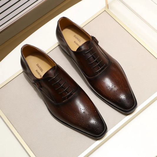 Men's Business Oxford Leather Dress Shoes